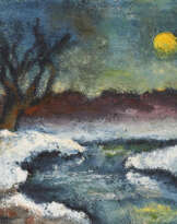 Landschaft bei Mondschein