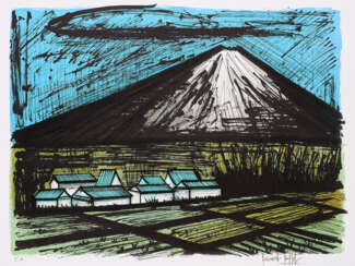 Le Fuji et les rizières (From: Le Voyage au Japon)