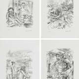 Mixed Lot of 4 Lithographs (From: Die Odysee) - фото 1