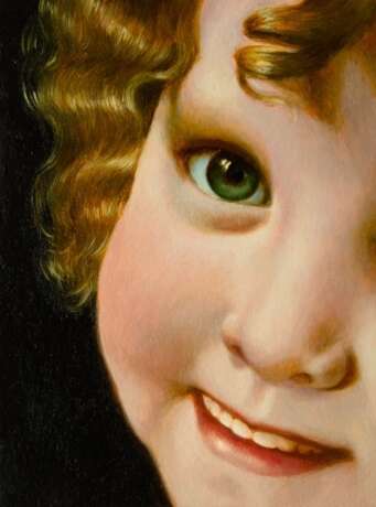 портрет ребенка грунтованый картон масло на двп Impressionismus Porträt Ukraine 2022 - Foto 2