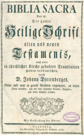 Biblia germanica. - Foto 1