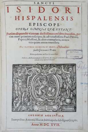 Hispalensis I. d.i. Isidor von Sevilla. - фото 1