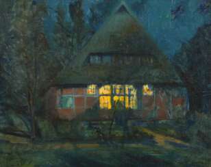 Schorn: Norddeutsches Haus bei Nacht.