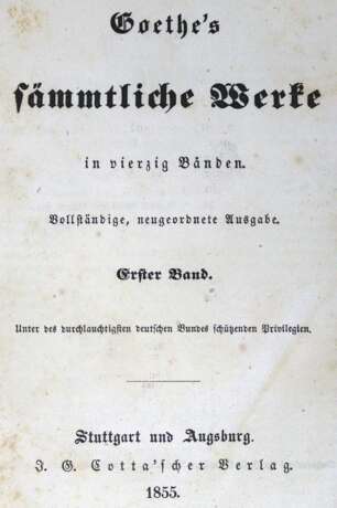 Goethe J.W.v. - photo 1