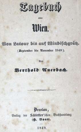 Auerbach Berthold d.i. Moses Baruch. - Foto 1