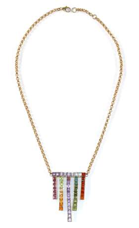 585 GG Collier im Art Deco. - photo 2