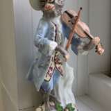 “Rare 18th century Meissen monkey violinist figure” - photo 1
