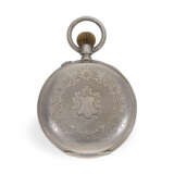 Seltene Taschenuhr mit springender Stunde und springender Minute nach "Pallweber", ca.1890 - photo 6