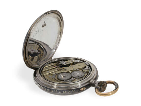 Hochwertige Taschenuhr mit Repetition, Kaliber Le Coultre, Georges Sauser La Chaux-de-Fonds, ca.1890 - Foto 4