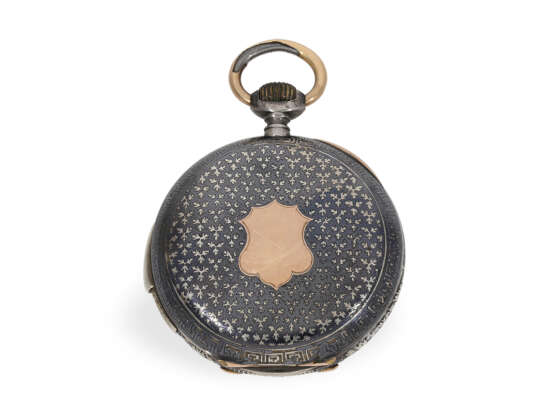 Hochwertige Taschenuhr mit Repetition, Kaliber Le Coultre, Georges Sauser La Chaux-de-Fonds, ca.1890 - Foto 6
