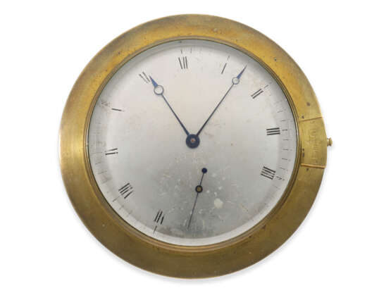 Bedeutendes, hochfeines Marinechronometer/Beobachtungschronometer mit Wippe nach Louis Berthoud, Henri Motel, Horloger de la Marine Royale, Nr. 188, circa 1835 - photo 1