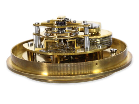 Bedeutendes, hochfeines Marinechronometer/Beobachtungschronometer mit Wippe nach Louis Berthoud, Henri Motel, Horloger de la Marine Royale, Nr. 188, circa 1835 - photo 2