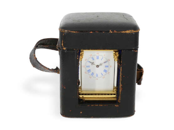 Exquisite, hoch attraktive Miniatur Reiseuhr mit Originalbox, signiert Breguet No. 5350, ca.1900 - фото 4