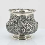 Four-piece coffee service decorated with dense floral relief - photo 1