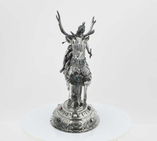 Magnificent Historicism Centerpiece with Diana on Stag - photo 5