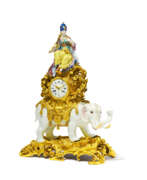 Жульен Ле Руа. Large magnificent pendulum clock with elephant and allegory of Asia