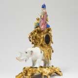 Large magnificent pendulum clock with elephant and allegory of Asia - photo 3