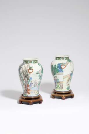 Pair of Famille Verte-Vases - Foto 5