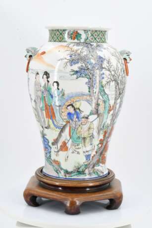 Pair of Famille Verte-Vases - Foto 9