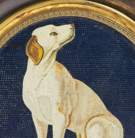 Delicate micromosaic with seated dog - photo 2