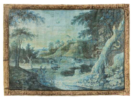 Set of three verdure tapestries with landscape vedutas - фото 3