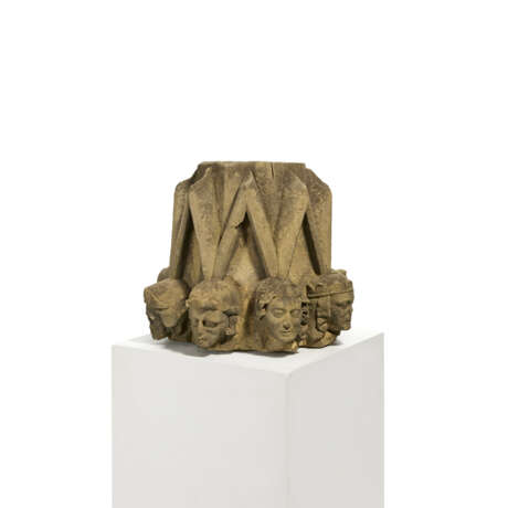 Rare column fragment with eight heads - photo 3