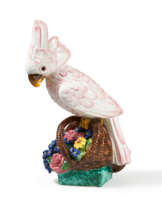 Monumental figurine of a cockatoo