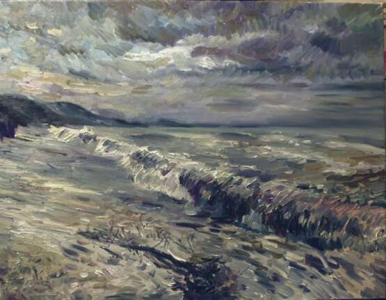 “Storm. The black sea” Impressionist Marine 2014 - photo 1