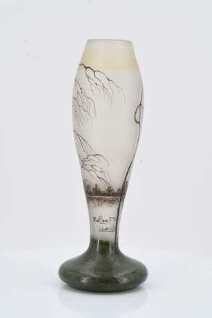 VASE WITH AUTUMNAL BIRCH FOREST IN THE RAIN - photo 3