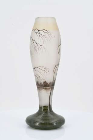 VASE WITH AUTUMNAL BIRCH FOREST IN THE RAIN - photo 5