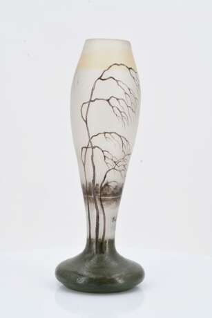VASE WITH AUTUMNAL BIRCH FOREST IN THE RAIN - photo 6