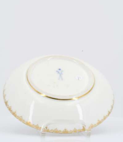 Small Double-Handled Tureen and saucer with Landscape paintings - фото 5