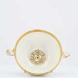 Small Double-Handled Tureen and saucer with Landscape paintings - Foto 6