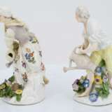 Porcelain figurines of male and female gardener - photo 3
