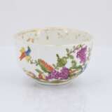 Four tea bowls with fruits and birds - photo 18