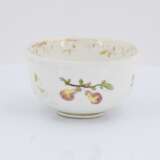 Four tea bowls with fruits and birds - photo 19