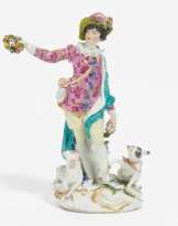 Shepherd with wreath of flowers