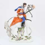 Porcelain figurine of a riding hussar - photo 2