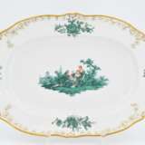 Dinner service with green Watteau scenes - фото 12