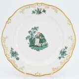 Dinner service with green Watteau scenes - photo 13