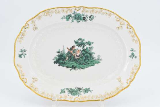 Dinner service with green Watteau scenes - photo 22