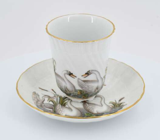 Cup and saucer from the Swan Service - photo 2