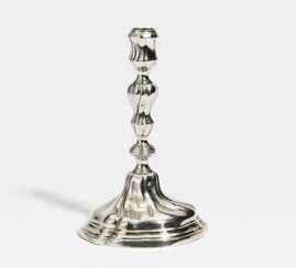 Candlestick with twist-fluted features