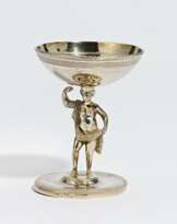 Small standing salt with figural décor