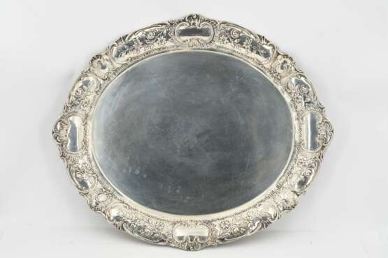 Large, oval Rococo style tray - photo 2