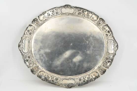 Large, oval Rococo style tray - Foto 3