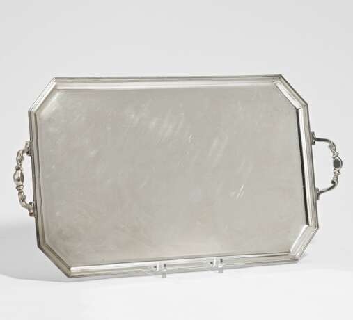 Large rectangular tray with handles - фото 1
