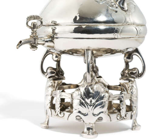 Art Nouveau kettle on rechaud - photo 4