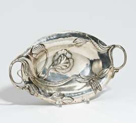 Art Nouveau bowl with dragonfly