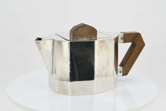 Five-piece Art Deco coffee and tea service with faceted bodies - Foto 2